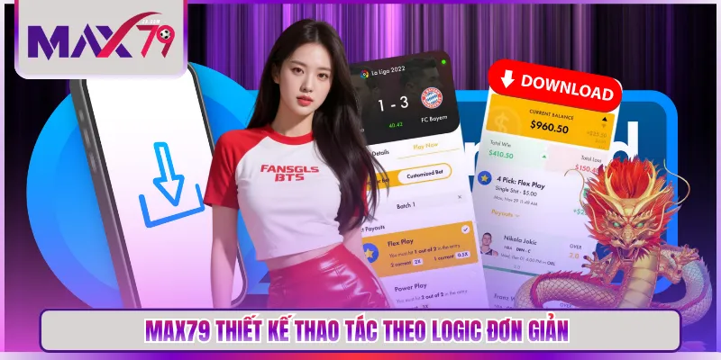MAX79 thiết kế thao tác theo logic đơn giản