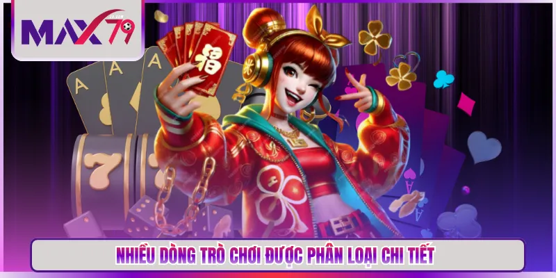 Nhiều dòng trò chơi được phân loại chi tiết
